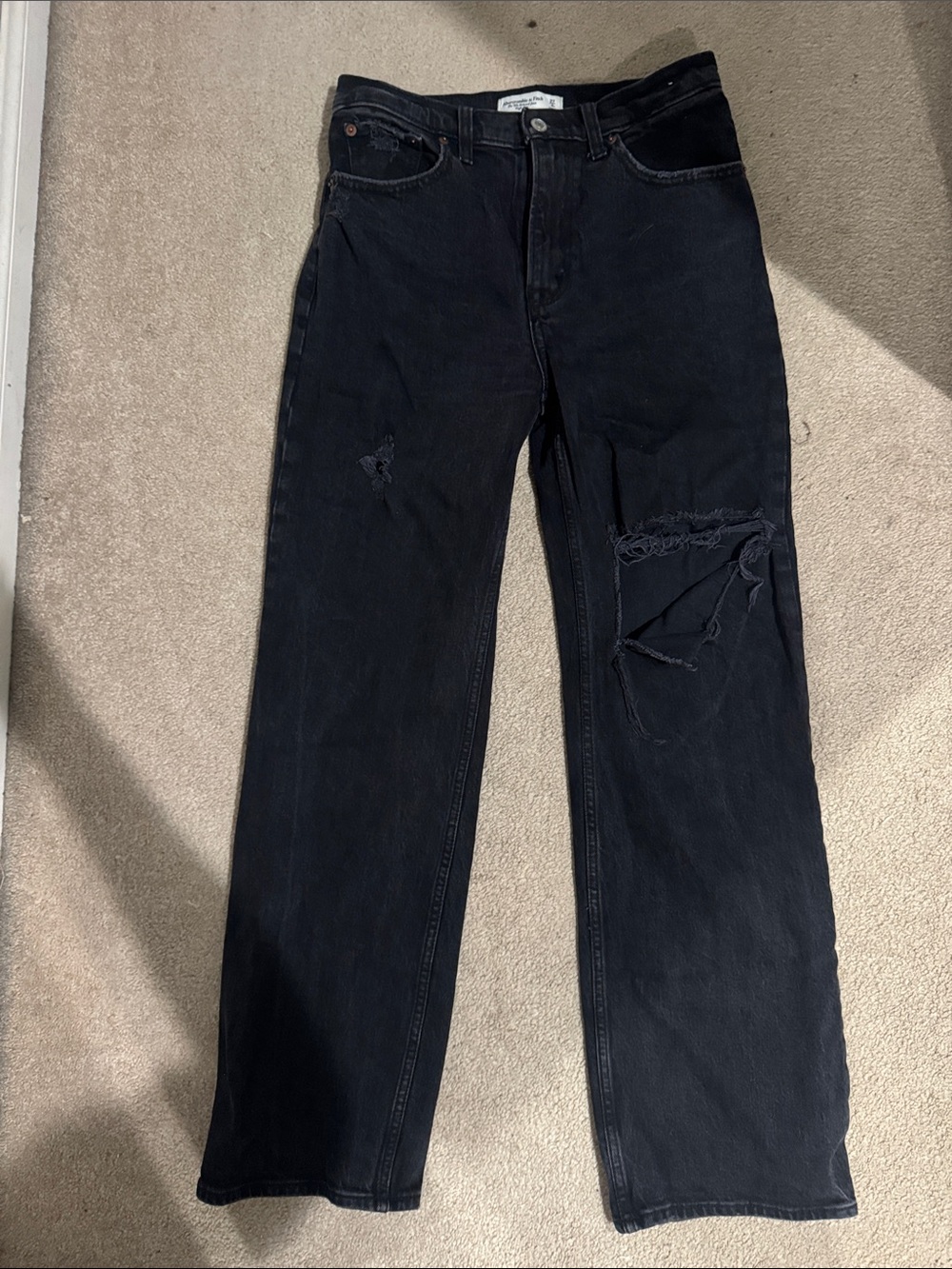 Abercrombie & Fitch Black High-Rise 90s Relaxed Jeans